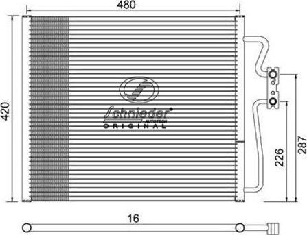 SCHNIEDER AUTOTECH BMS85.00071 - Kondenser, kondisioner furqanavto.az