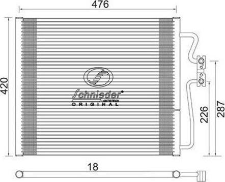 SCHNIEDER AUTOTECH BMS85.00072 - Kondenser, kondisioner furqanavto.az