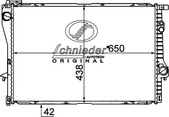 SCHNIEDER AUTOTECH BMS33.00020 - Radiator, mühərrikin soyudulması furqanavto.az