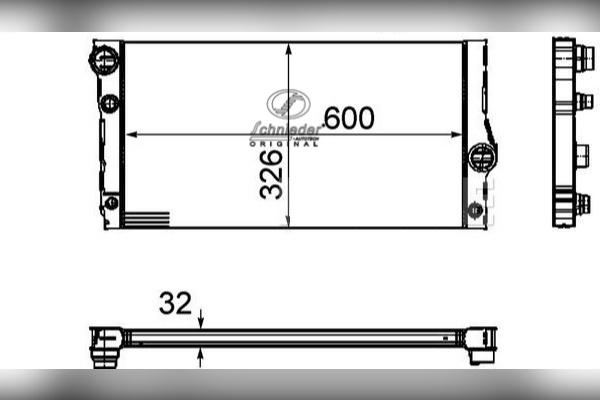 SCHNIEDER AUTOTECH BMS33.00165 - Radiator, mühərrikin soyudulması furqanavto.az