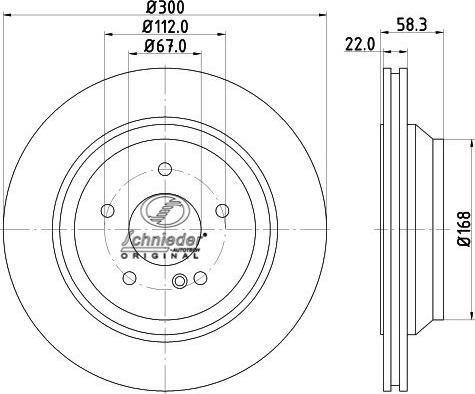 SCHNIEDER AUTOTECH BZS55.00096 - Əyləc Diski furqanavto.az