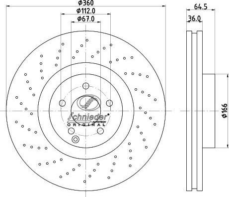 SCHNIEDER AUTOTECH BZS55.00097 - Əyləc Diski furqanavto.az