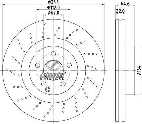 SCHNIEDER AUTOTECH BZS55.00058 - Əyləc Diski furqanavto.az