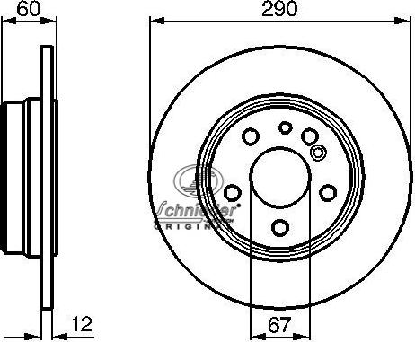 SCHNIEDER AUTOTECH BZS55.00015 - Əyləc Diski furqanavto.az