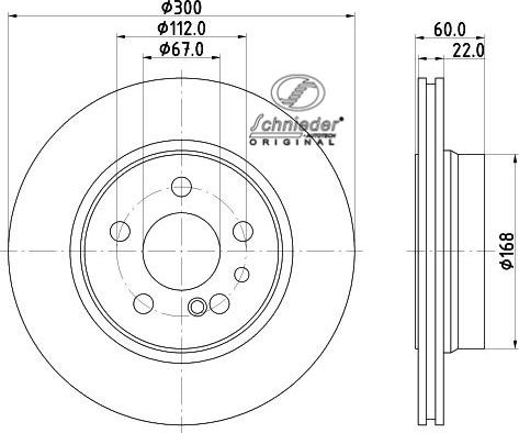 SCHNIEDER AUTOTECH BZS55.00016 - Əyləc Diski furqanavto.az