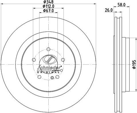 SCHNIEDER AUTOTECH BZS55.00087 - Əyləc Diski furqanavto.az