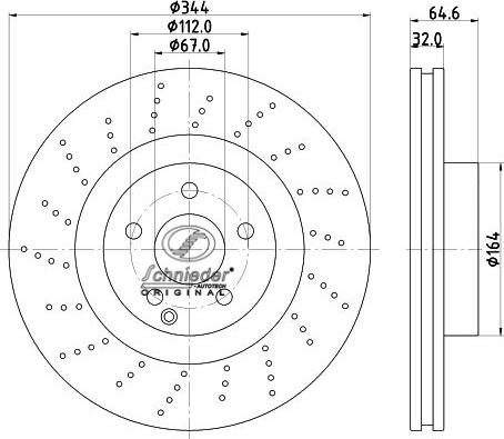 SCHNIEDER AUTOTECH BZS55.00349 - Əyləc Diski furqanavto.az