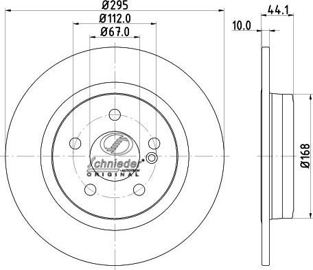 SCHNIEDER AUTOTECH BZS55.00359 - Əyləc Diski furqanavto.az