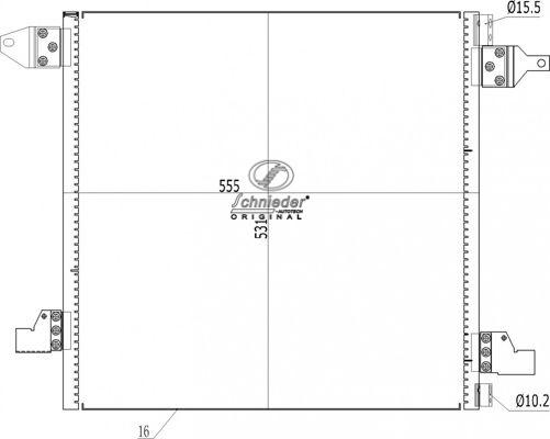 SCHNIEDER AUTOTECH BZS85.00021 - Kondenser, kondisioner furqanavto.az