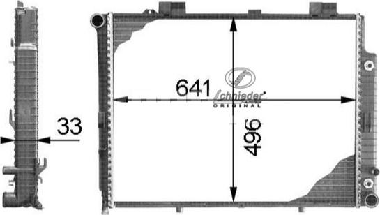 SCHNIEDER AUTOTECH BZS33.00045 - Radiator, mühərrikin soyudulması furqanavto.az