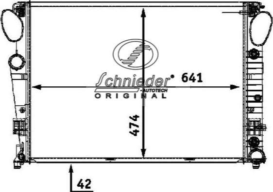 SCHNIEDER AUTOTECH BZS33.00081 - Radiator, mühərrikin soyudulması furqanavto.az