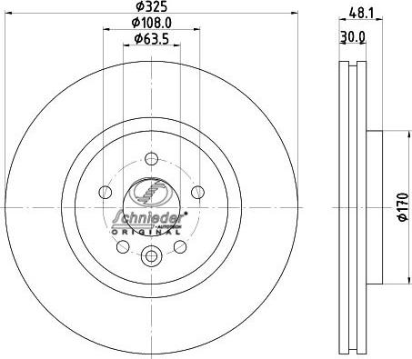 SCHNIEDER AUTOTECH JRS55.00361 - Əyləc Diski furqanavto.az