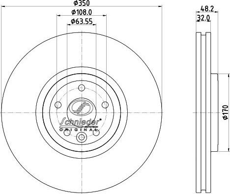 SCHNIEDER AUTOTECH JRS55.00362 - Əyləc Diski furqanavto.az