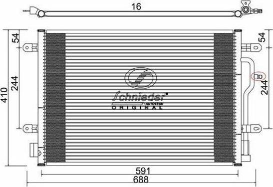 SCHNIEDER AUTOTECH VAS85.00063 - Kondenser, kondisioner furqanavto.az