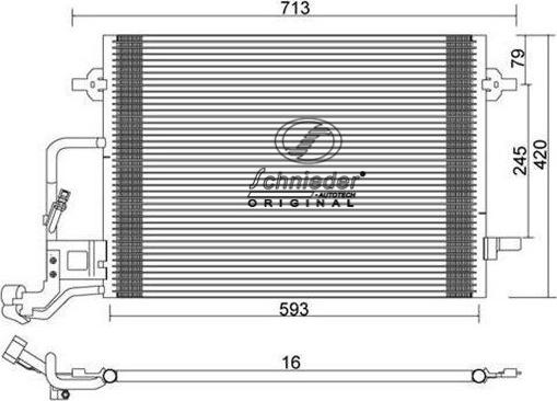 SCHNIEDER AUTOTECH VAS85.00077 - Kondenser, kondisioner furqanavto.az