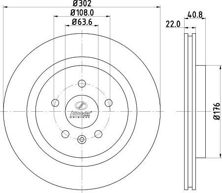 SCHNIEDER AUTOTECH VLS55.00258 - Əyləc Diski furqanavto.az