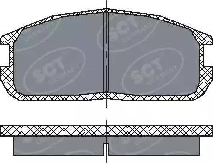 SCT-MANNOL SP 220 PR - Əyləc altlığı dəsti, əyləc diski furqanavto.az