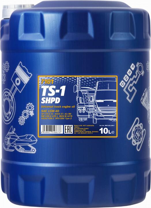 SCT-MANNOL TS-1 SHPD 15W-40 - Mühərrik yağı furqanavto.az