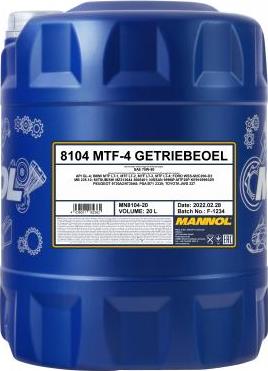 SCT-MANNOL MN8104-20 - Transmissiya yağı furqanavto.az