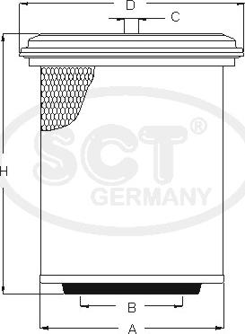 SCT-MANNOL SB 3194 - Hava filtri furqanavto.az