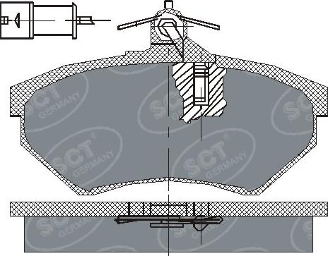 SCT-MANNOL SP 111 PR - Əyləc altlığı dəsti, əyləc diski www.furqanavto.az