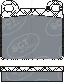 SCT-MANNOL SP 126 PR - Əyləc altlığı dəsti, əyləc diski www.furqanavto.az