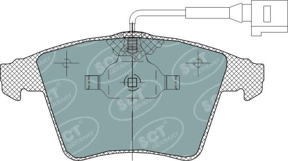 SCT-MANNOL SP 311 PR - Əyləc altlığı dəsti, əyləc diski furqanavto.az