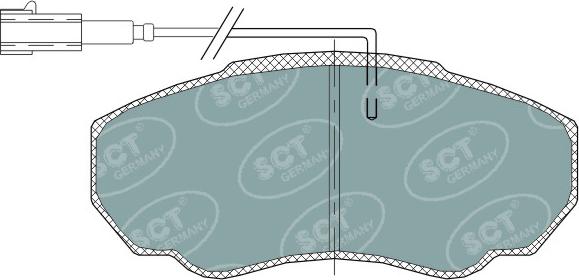 SCT-MANNOL SP 318 PR - Əyləc altlığı dəsti, əyləc diski furqanavto.az