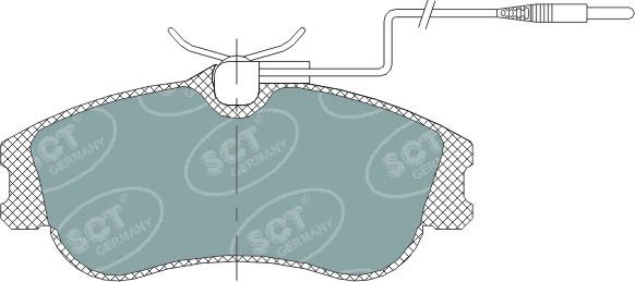 SCT-MANNOL SP 313 PR - Əyləc altlığı dəsti, əyləc diski furqanavto.az