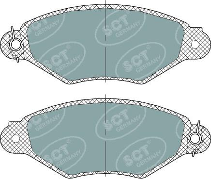 SCT-MANNOL SP 312 PR - Əyləc altlığı dəsti, əyləc diski furqanavto.az