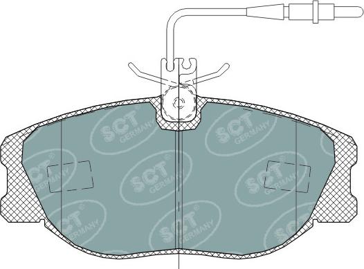 SCT-MANNOL SP 317 PR - Əyləc altlığı dəsti, əyləc diski furqanavto.az