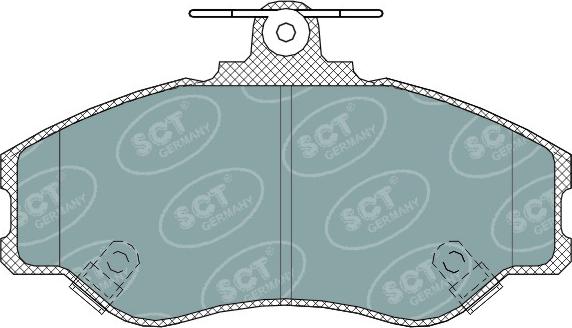 SCT-MANNOL SP 323 PR - Əyləc altlığı dəsti, əyləc diski furqanavto.az