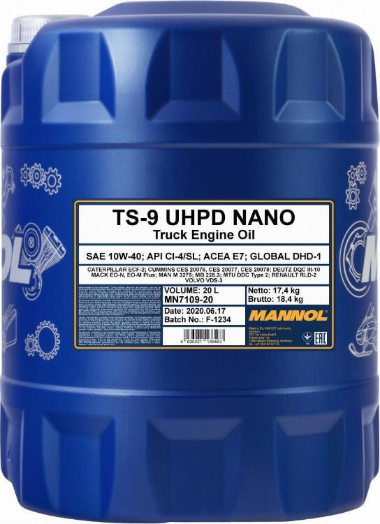 SCT-MANNOL TS-9 UHPD Nano - Mühərrik yağı furqanavto.az