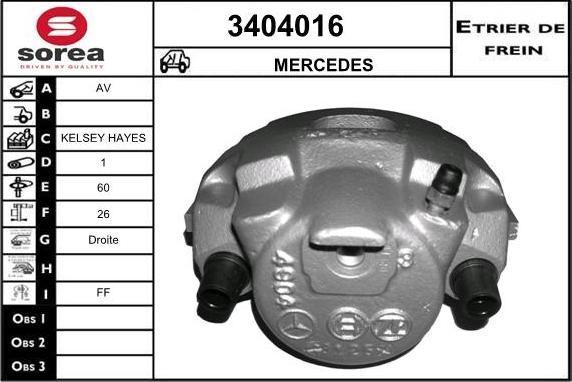 Sera 3404016 - Əyləc kaliperi furqanavto.az