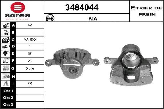 Sera 3484044 - Əyləc kaliperi furqanavto.az