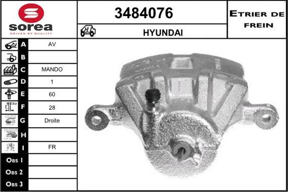 Sera 3484076 - Əyləc kaliperi furqanavto.az