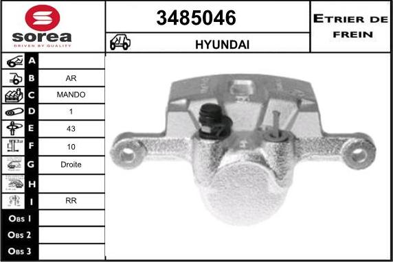 Sera 3485046 - Əyləc kaliperi furqanavto.az