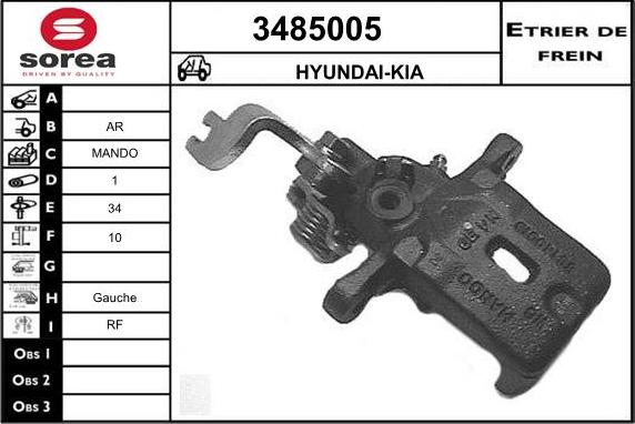 Sera 3485005 - Əyləc kaliperi furqanavto.az