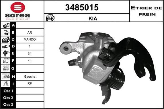 Sera 3485015 - Əyləc kaliperi furqanavto.az