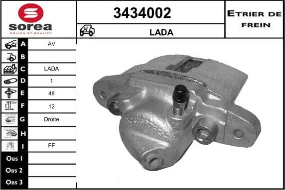 Sera 3434002 - Əyləc kaliperi furqanavto.az