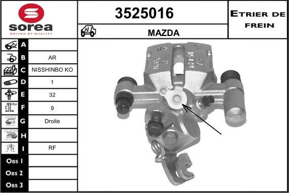 Sera 3525016 - Əyləc kaliperi furqanavto.az