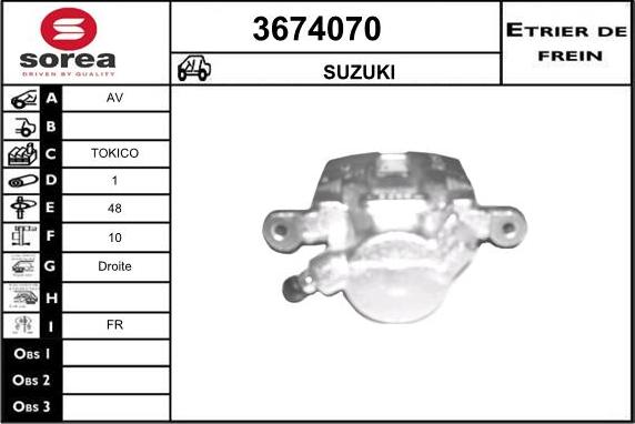 Sera 3674070 - Əyləc kaliperi furqanavto.az