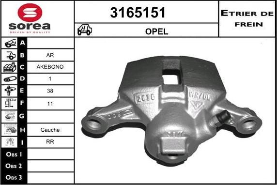 Sera 3165151 - Əyləc kaliperi furqanavto.az