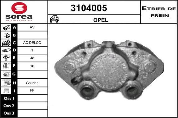 Sera 3104005 - Əyləc kaliperi furqanavto.az