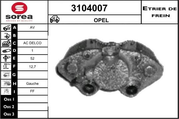 Sera 3104007 - Əyləc kaliperi furqanavto.az