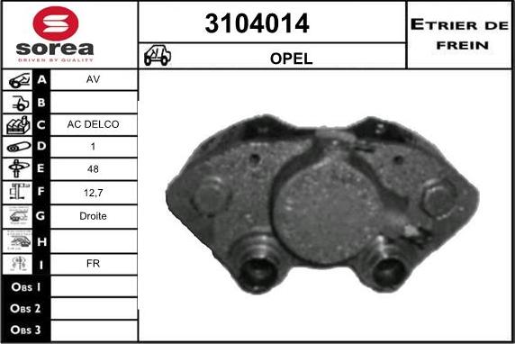 Sera 3104014 - Əyləc kaliperi furqanavto.az