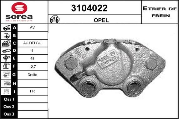 Sera 3104022 - Əyləc kaliperi furqanavto.az