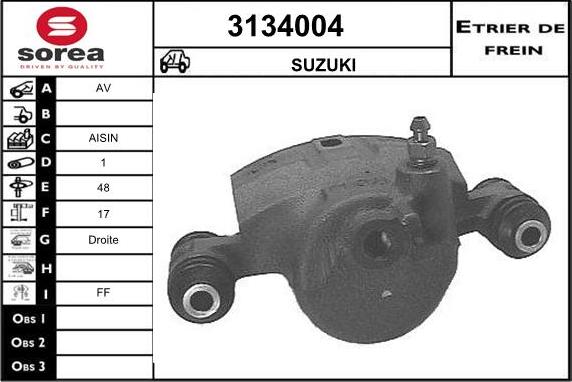 Sera 3134004 - Əyləc kaliperi furqanavto.az