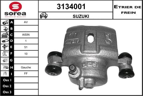 Sera 3134001 - Əyləc kaliperi furqanavto.az