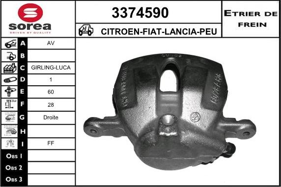 Sera 3374590 - Əyləc kaliperi furqanavto.az